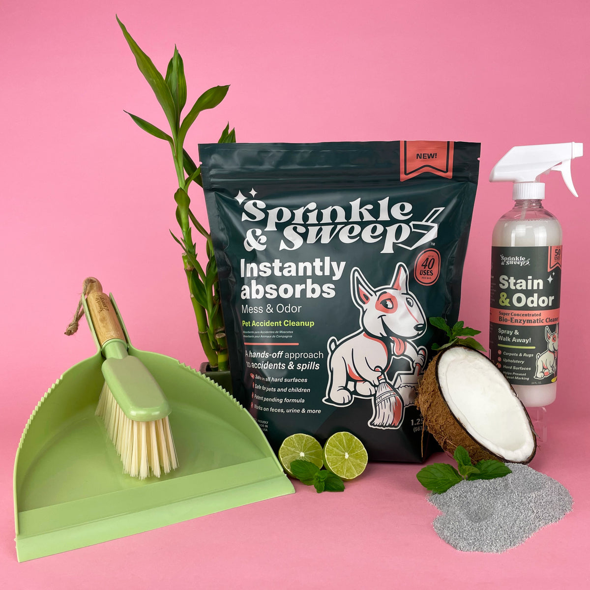 Sprinkle & Sweep | Pet Accident Cleanup, In a Snap!